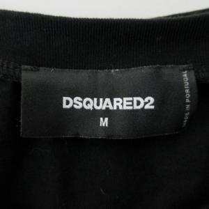 DSQUARED2 21SS Tシャツ カットソー 半袖 ロゴプリント コットン クルーネック ブラック