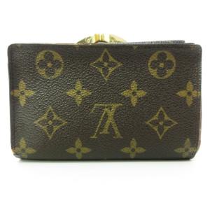 LOUIS VUITTON M61674 旧型 ポルトフォイユ ヴィエノワ ウォレット 二つ折り財布 がま口 モノグラム ブラウン系 茶 TH1014