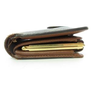 LOUIS VUITTON M61674 旧型 ポルトフォイユ ヴィエノワ ウォレット 二つ折り財布 がま口 モノグラム ブラウン系 茶 TH1014