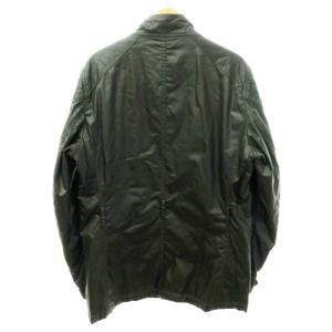 LACOSTE 中綿ジャケット ブルゾン コート スタンドカラー キルティング切替 カーキ系 緑 50 約L相当 1022