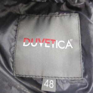 DUVETICA PIRAMO ダウンジャケット コート ブルゾン ナイロン×ウール シルク混 素材切替 国内正規 ボルドー系×グレー系 48