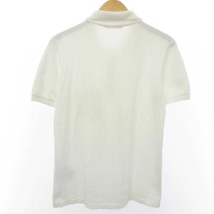 PRADA SPORT ポロシャツ Tシャツ カットソー 半袖 コットン ロゴ 赤ライン 比翼ボタン ホワイト系 白 S IBO27 0928