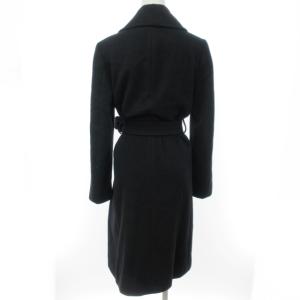 UNITED ARROWS ベルテッド ガウンコート ロングコート アンゴラ ネイビー 40