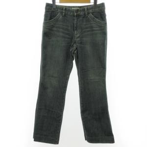 ヴィンテージ デニムパンツ ジーンズ ひげ加工 ストレート ブルー系 44 約L 1021