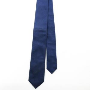 ネクタイ ナロータイ シルク ズッキーノ柄 総柄 ビジネス フォーマル ブルー系 IBO27 1011