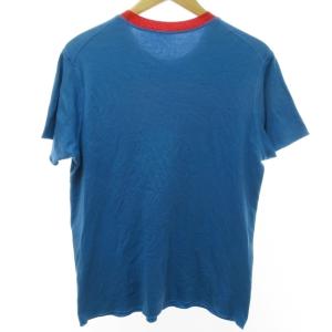 lucien pellat finet Tシャツ カットソー イタリア製 ボーダー 半袖 水色 レッド XS