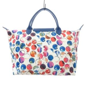 Longchamp ル プリアージュ ネオ トートバッグ ショルダーバッグ 2WAY ドット柄 総柄 プリント マルチカラー M IBO27 1008
