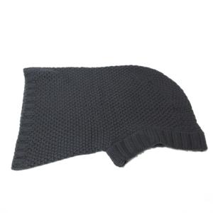 ARMANI COLLEZIONI ニットフード バラクラバ ウール ネイビー IBO27 1011