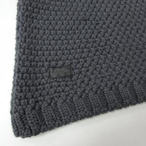 ARMANI COLLEZIONI ニットフード バラクラバ ウール ネイビー IBO27 1011