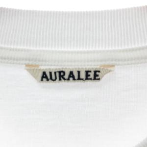 AURALEE 22SS STAND-UP TEE スタンドアップ ポケット Tシャツ カットソー A22ST01SU 半袖 白 ホワイト