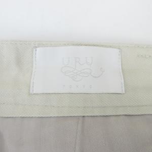 URU 19SS 1TUCK PANTS(TYPE A) スラックス コットン アイボリー 2