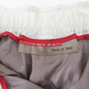 PRADA SPORT ナイロンパンツ テーパード ウエストゴム 裾ジップ