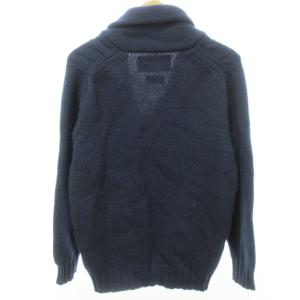 Maison Kitsuné カーディガン ケーブルニット セーター ウール くるみボタン ネイビー 紺 S 1018