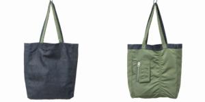 sacai A.P.C. コラボ 21SS M61492 HOLLY トートバッグ デニム 切替 ナイロン