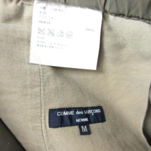 COMME des GARCONS HOMME AD2003 イージーパンツ テーパードパンツ コットン カーキ ベージュ M HM-P002 1018