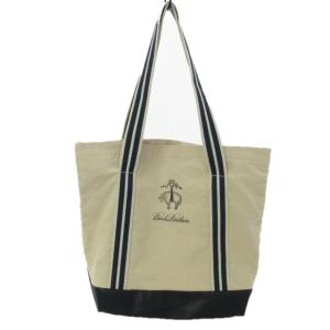 トートバッグ キャンバス × レザー ハンドバッグ 生成り ネイビー 紺 1020