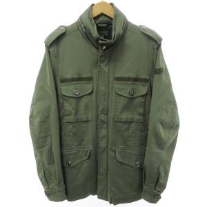 M-65 ミリタリー ジャケット N78 ブルゾン フード収納 エルボーパッチ カーキ S 1023