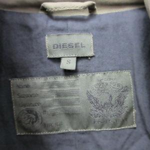 DIESEL M-65 ミリタリー ジャケット N78 ブルゾン フード収納 エルボーパッチ カーキ S 1023