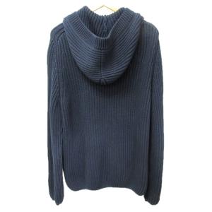 LOUIS VUITTON リブニットパーカー M 紺