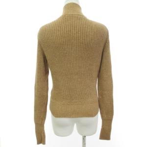 RALPH LAUREN カーディガン ニット セーター 長袖 コットン スタンドカラー ブラウン系 M RRR 1030
