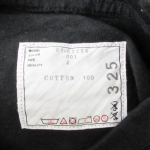 sacai ×KAWS TOKYO FIRST 限定 美品 Tシャツ カットソー 半袖 フロントロゴ プリント ブラック 黒 2 約M相当