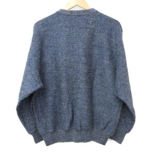 Christian Dior MONSIEUR ヴィンテージ ニットカーディガン ウール アルパカ混 Vネック ネイビー