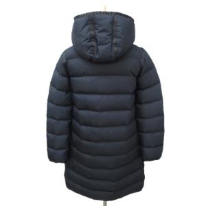 MACKINTOSH ダウンコート ダウンジャケット ロング フード ナイロン 切替 パイピング ネイビー