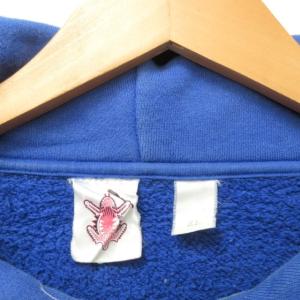 PHENOMENON パーカ スウェット プリント 総柄 ロゴ プルオーバー ブルー