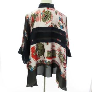 sacai 21-05434 21SS アーカイブプリントシャツ 総柄 1 マルチカラー