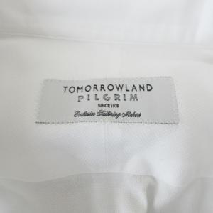 TOMORROWLAND PILGRIM カノコ ワイシャツ ドレスシャツ 長袖 ホリゾンタルカラー カッタウェイ ホワイト