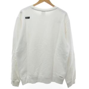 F.C.Real Bristol 20AW スウェット トレーナー 長袖 コットン ロゴ刺繍 クルーネック ホワイト 白 L 1205