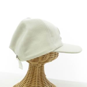 sacai 20AW Melton Wool Cap 帽子 Sロゴ 刺繍 ホワイト