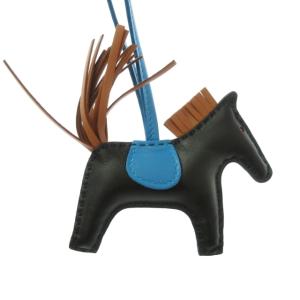 HERMES ロデオPM アニューミロ セサミ バッグチャーム Y刻印 2020年 ブラック ブルー