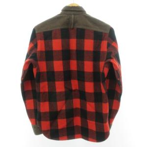 JUNYA WATANABE MAN アーカイブ AD2011 CPOシャツ バッファローチェック コーデュロイ切替 ウール マルチカラー