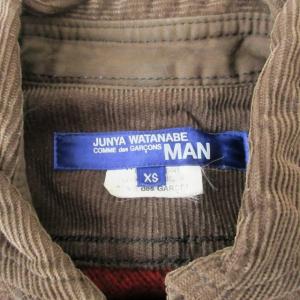 JUNYA WATANABE MAN アーカイブ AD2011 CPOシャツ バッファローチェック コーデュロイ切替 ウール マルチカラー
