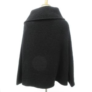 Yohji Yamamoto 16AW ウールツイード コート ジャケット セーラーカラー スナップボタン ブラック 黒 1 約M相当 1214