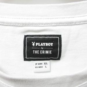CRIMIE × プレイボーイ PLAYBOY コラボ 19SS フォトTシャツ 転写プリント バニー ロゴ 半袖 白 ホワイト XL RRR