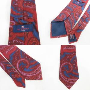 ETRO エストネーション ブランドネクタイ 3本セット ペイズリー柄 レジメンタルストライプ
