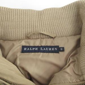 RALPH LAUREN ダウンコート ダウンジャケット ロング フード ベルト付 国内正規 カーキ ベージュ 系 9 IBO33 1228