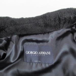 GIORGIO ARMANI CLASSICO ヴィンテージ カシミヤ ロロピアーナ地 ステンカラージャケット インナー付 ボア