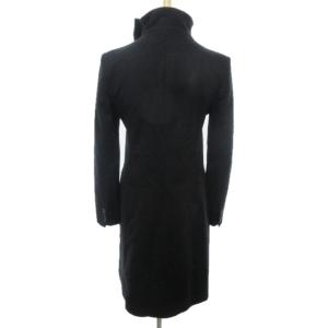 McQ Alexander McQueen アレキサンダーマックイーン スタンドカラーコート ジャケット ロング ウール 変形 デザイン 黒 ブラック 40 約M 0302