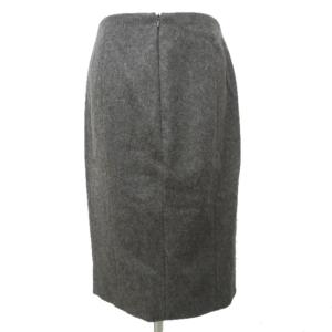 Neil Barrett 美品 スカート ひざ丈 アルパカ混 モヘア混 切替 グレー 灰 40 約MーLサイズ相当 0107