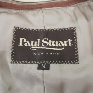 Paul Stuart ライナー付 ステンカラーコート ジャケット 比翼 コットン ベージュ M 0105