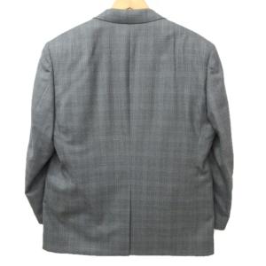 REGAL テーラードジャケット ブレザー 2B チェック柄 グレー 灰 BE4 T165 約M相当 0105