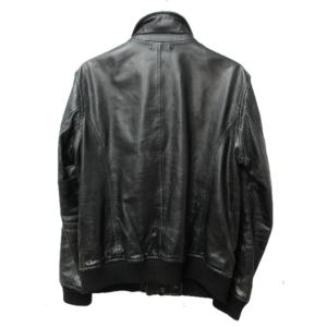 AVIREX VARSITY レザー ブルゾン ジャケット ライダース 馬革 上野商会 黒 ブラック L IBO33