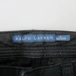 RALPH LAUREN スキニー カーゴパンツ ワークパンツ コットン マルチポケット ブラック 黒 0 約S相当 IBO33 0110