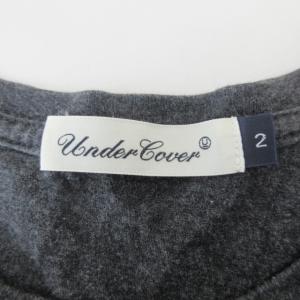 UNDERCOVER Tシャツ カットソー 半袖 フロントプリント クルーネック チャコールグレー系 灰 2 約M相当 IBO33 0205