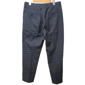 Ermenegildo Zegna ビジネス タックパンツ スラックス カジュアル ネイビー 紺 50 約L 0203 IBO33