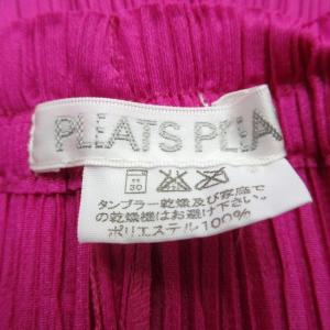 PLEATS PLEASE ISSEY MIYAKE イッセイミヤケ ISSEY MIYAKE プリーツ パンツ イージーパンツ フルレングス ピンク 3 約L相当 PP63-JF203