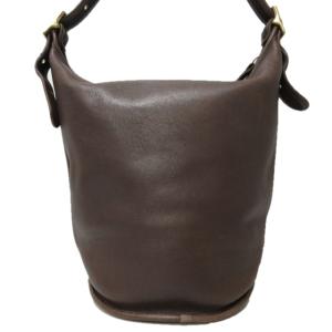 COACH 9085 オールドコーチ バケットバッグ ショルダーバッグ グローブレザー 斜め掛け ブラウン 茶 0127 ECR17